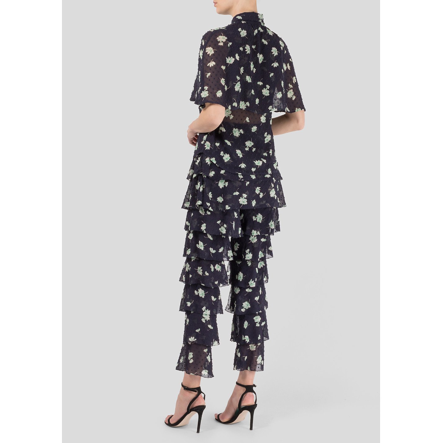 Starsica Floral Print Cape Shirt