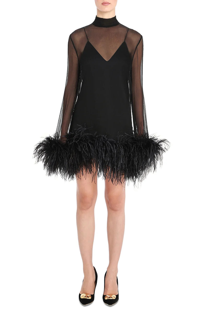 Taller Marmo Gina Spirito feather dress