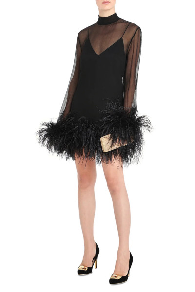 Taller Marmo Gina Spirito feather dress