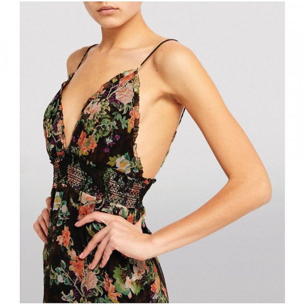 Alice + Olivia Imogene Silk Floral Dress