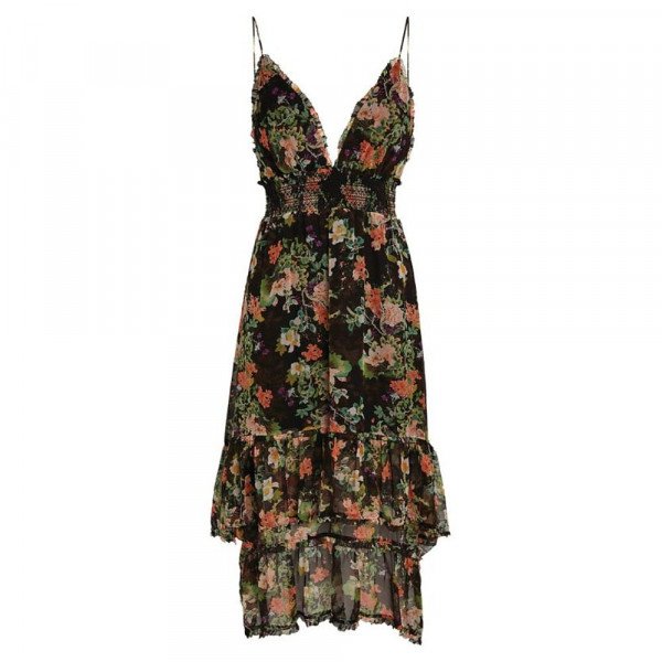 Alice + Olivia Imogene Silk Floral Dress