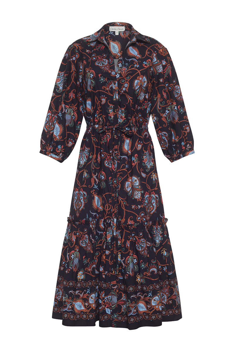 Cara Cara NYC Hutton Dress, Marcel Black Coral