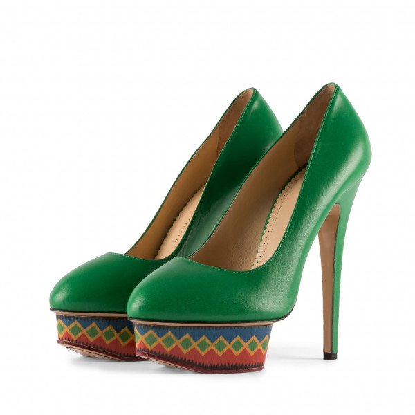 Charlotte Olympia Patterned-Platform Pumps