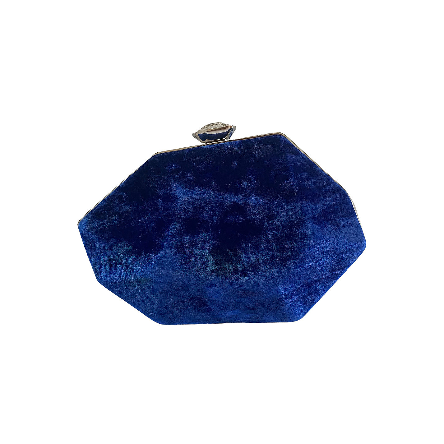 Atelier Swarovski Crystal geometric clutch with velvet contrast