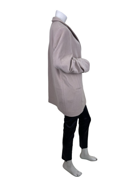 Brunello Cucinelli Double-Breasted Wool Coat with Monili Trim