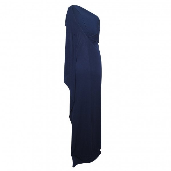 Roland Mouret Asymmetric Draped Maxi Dress