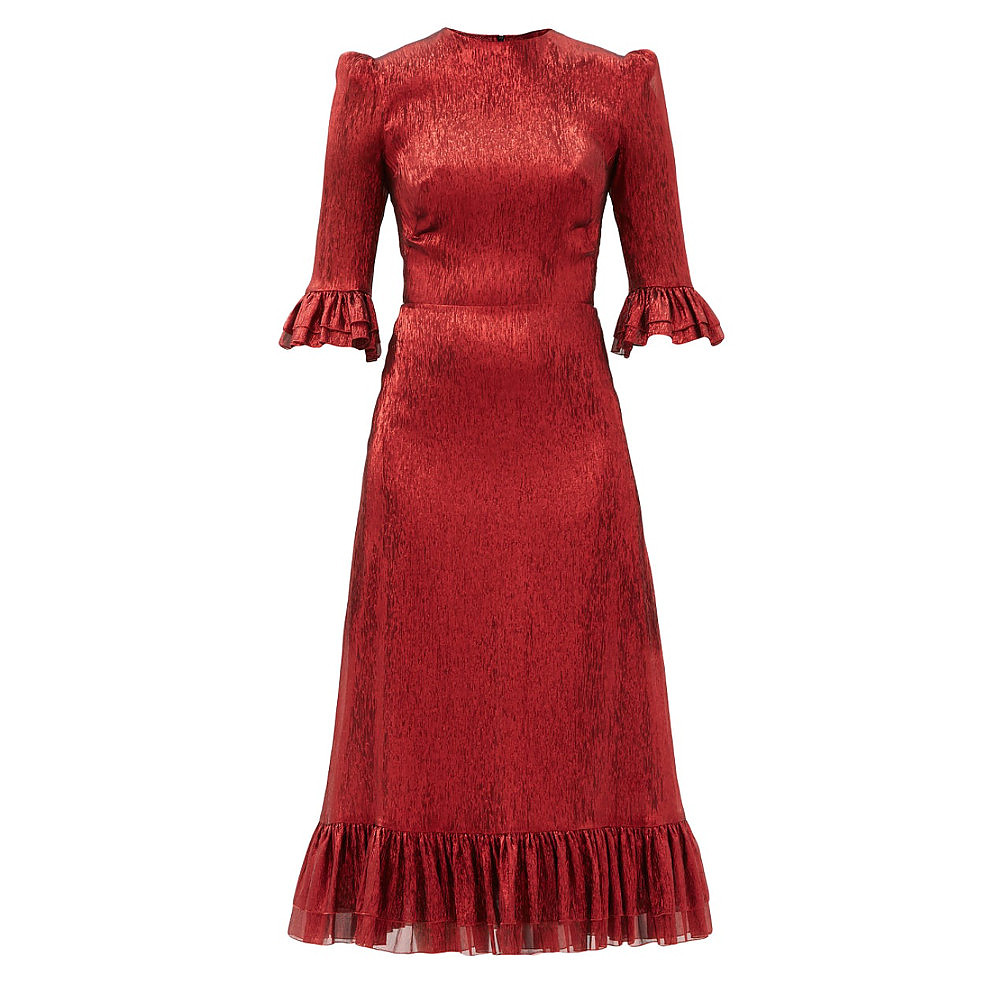 The Vampire's Wife Falconetti Metallic Midi Dress