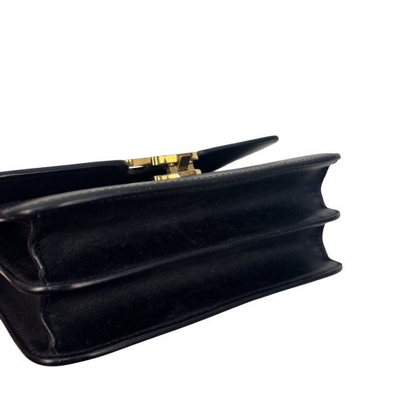 Burberry TB Logo-Plaque Leather Crossbody Bag