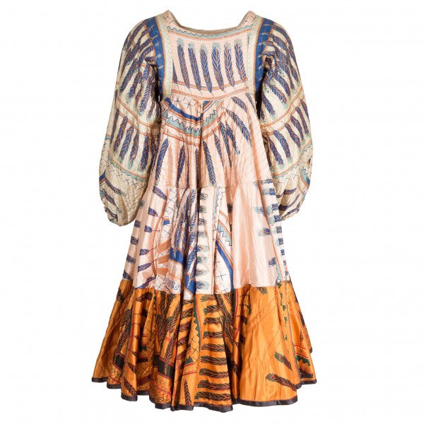 Zandra Rhodes Couture Contrast-Print Dress