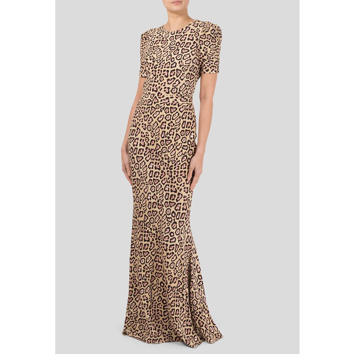 Givenchy Leopard Print Gown with Open Back