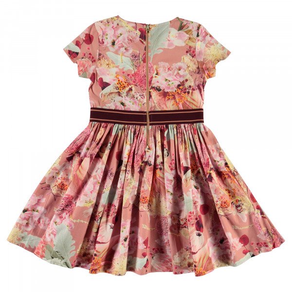 Molo Kids Candy Dress in Winter Bouquet Rose
