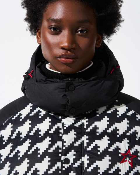 Moncler nil houndstooth puffer jacket deals