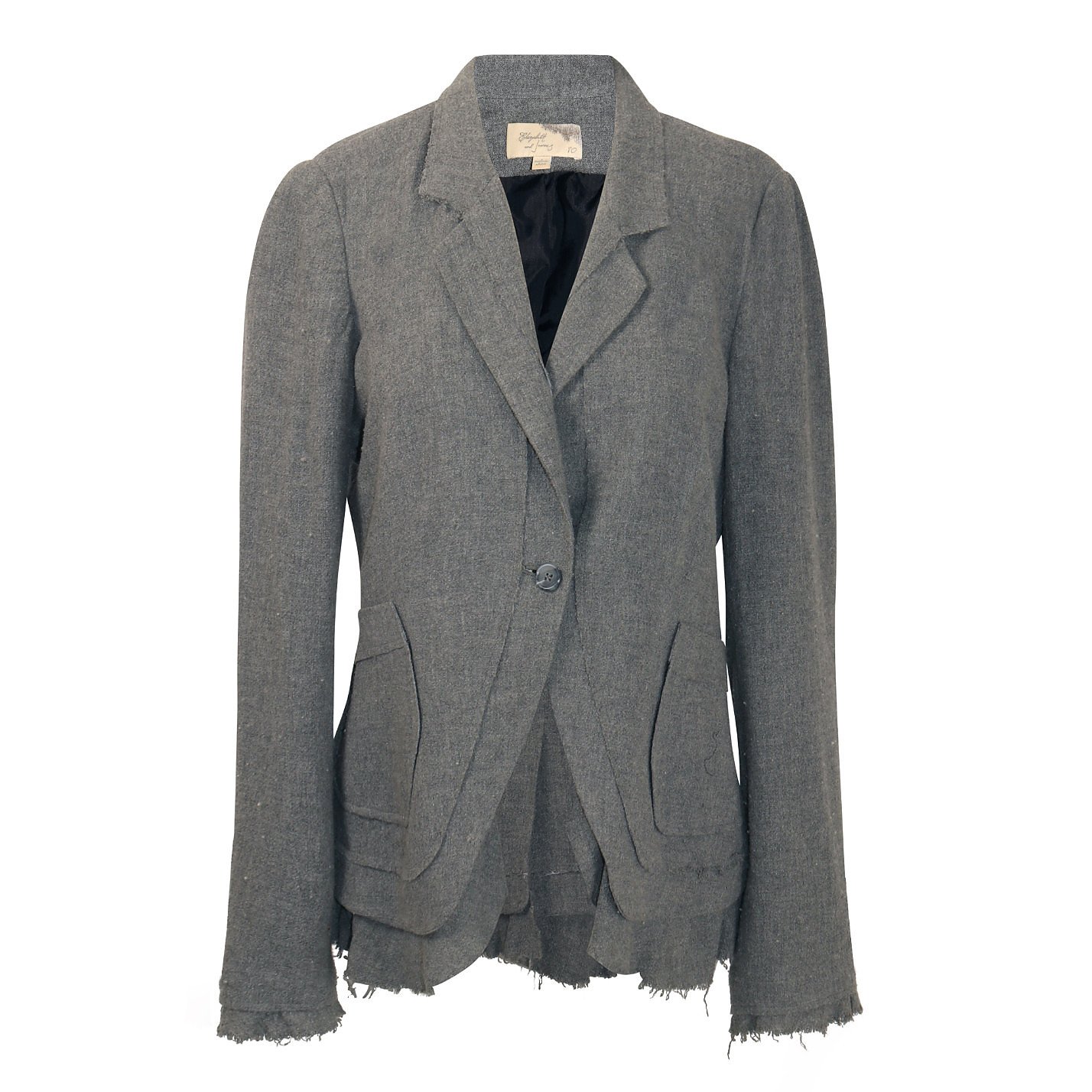 Elizabeth and James Blazer With Frayed Edges