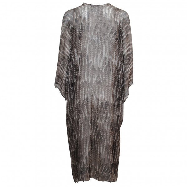 Marie France Van Damme Feather Print Kaftan