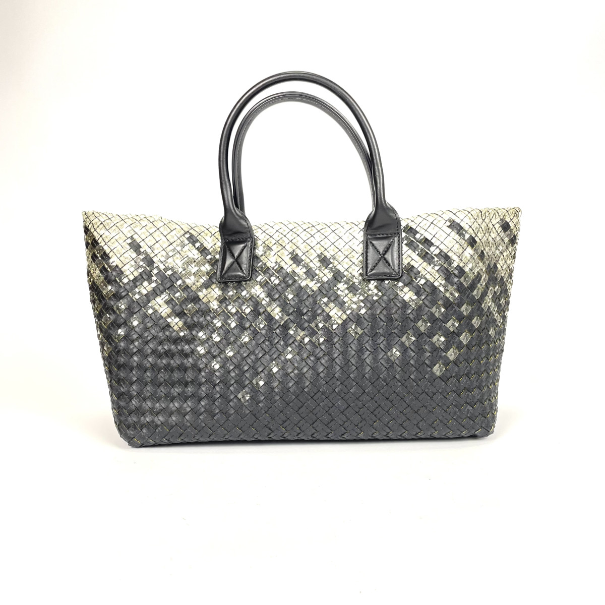 Bottega Veneta Bottega Veneta Limited Edition Gradient PVC and Leather Intrecciato Cabat Tote Bag