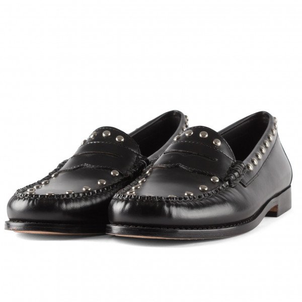 RE/DONE Studded Leather Loafers