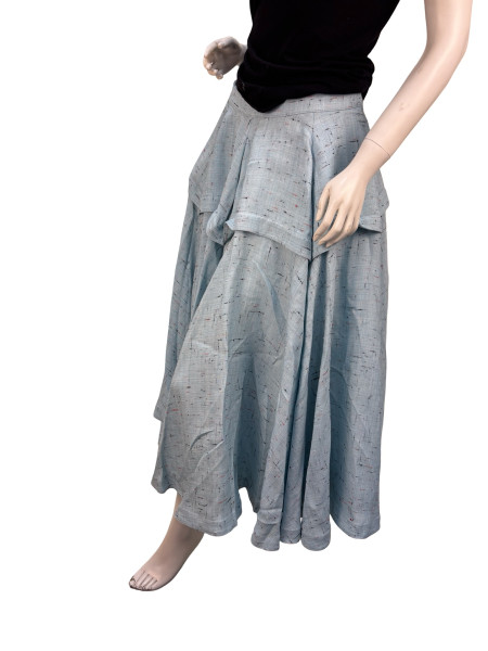 Bottega Veneta Bottega Veneta Blue A Line Skirt