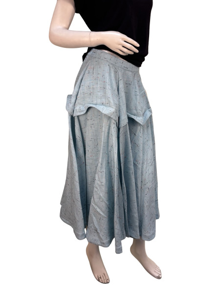 Bottega Veneta Bottega Veneta Blue A Line Skirt