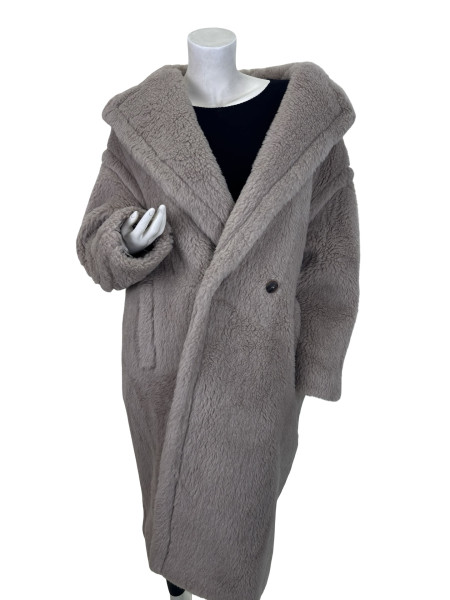 Max Mara Teddy Bear Coat in Taupe