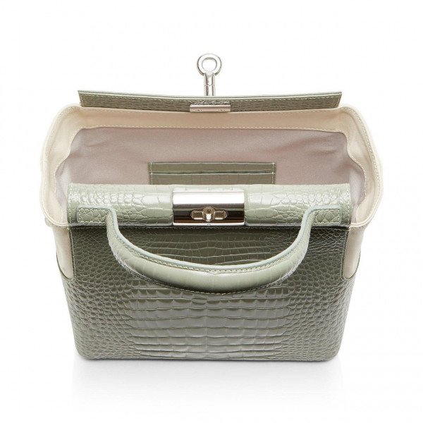 gu_de Croc Embossed Bag