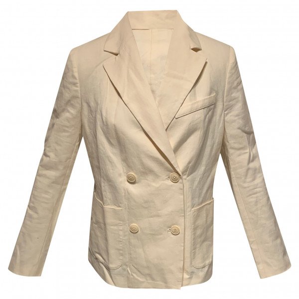 Frame Linen-Blend Blazer