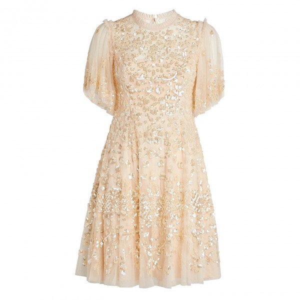 Needle & Thread Honesty Flower Embellished Mini Dress