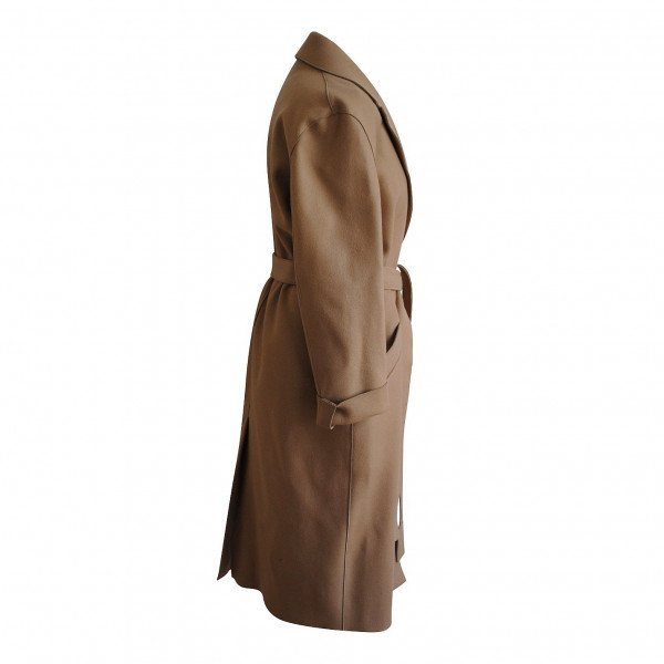 Amanda Wakeley Wool Belted Long Coat