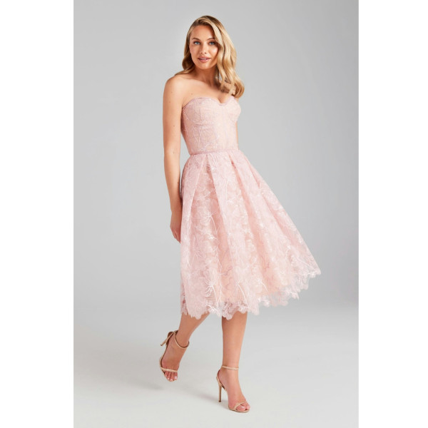 Nadine Merabi Olivia Blush Dress