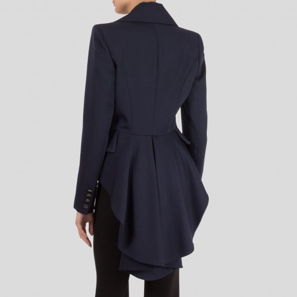 Alexander McQueen Fencing Jacket With Ruffled Back