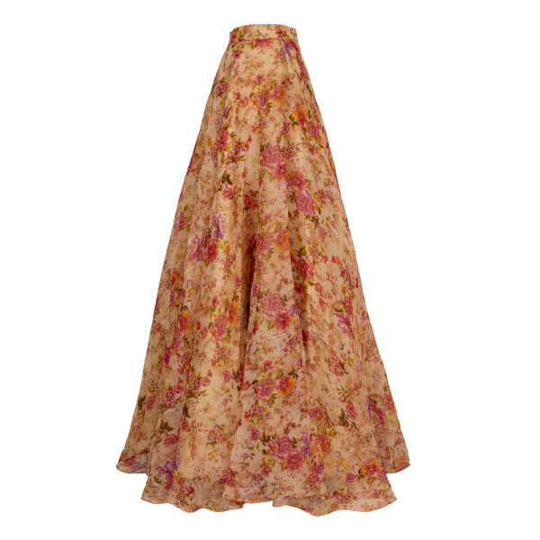 Amrika Organza Floral Print Skirt