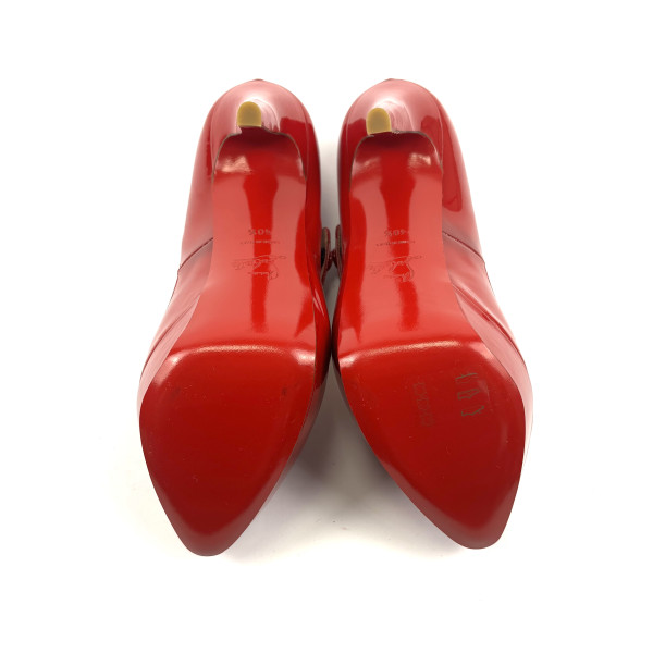 Christian Louboutin Peep-Toe Platform Heels