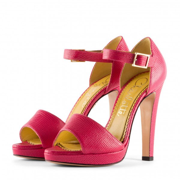 Charlotte Olympia Textured Platform Sandals