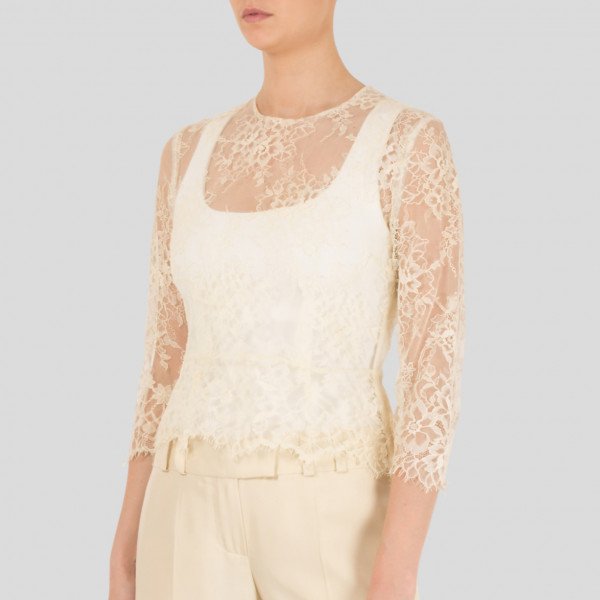 Comme Des Garcons Sheer Lace Top