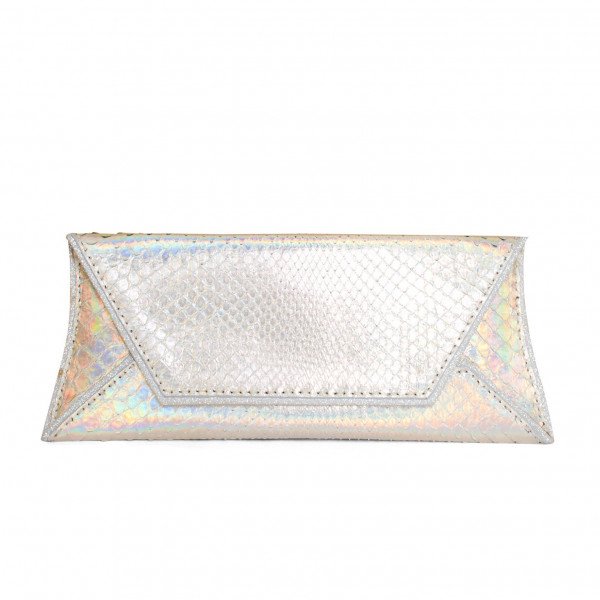 VBH Holographic Envelope Clutch
