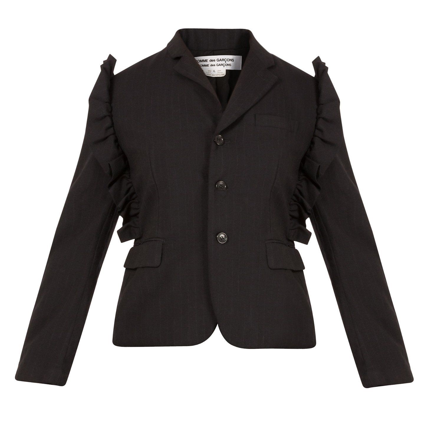 comme des garcons white jacket