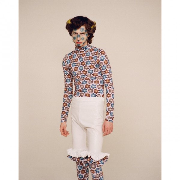 Linus Leonardsson Flower Print Turtle Neck