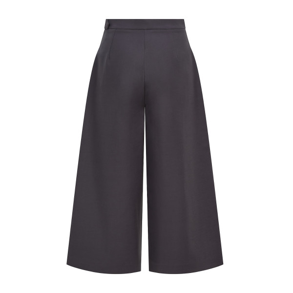 FEMPONIQ Wide Leg Cropped Cotton Trousers