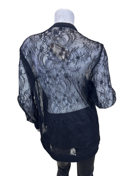 Givenchy Black Lace ‘Bambi’ Graphic Top
