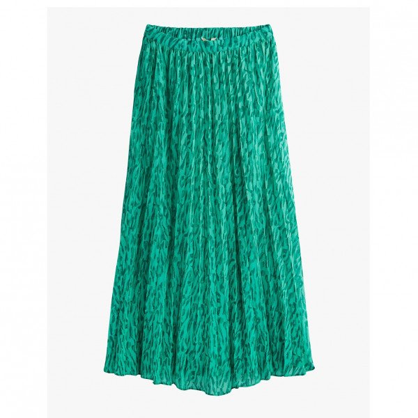 Hush Chiffon Pleat Skirt In Abstract Animal Print