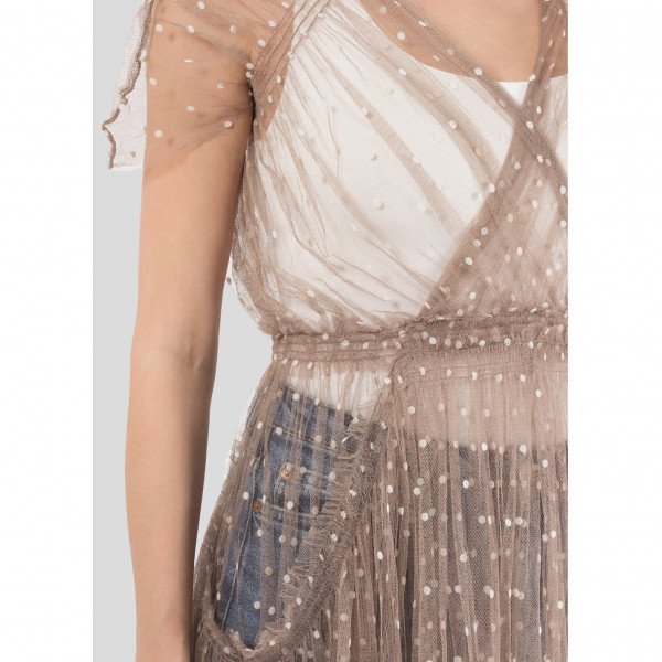 Lela Rose Sheer Tulle Dress