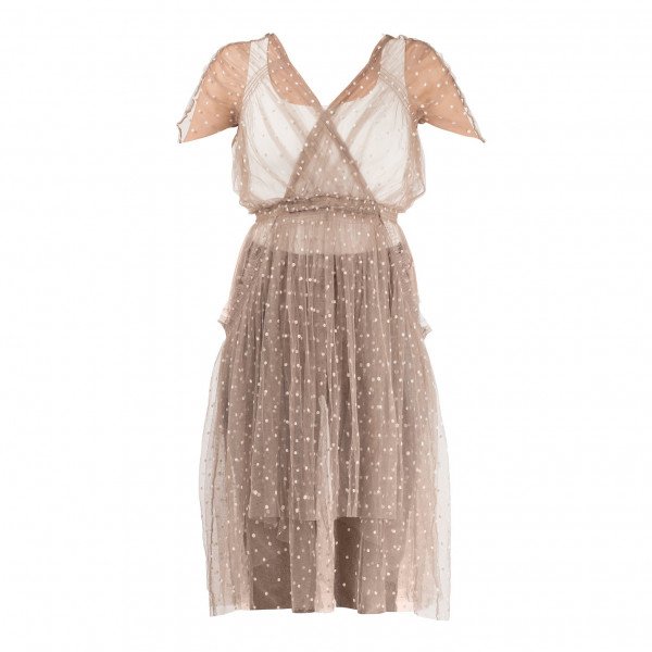 Lela Rose Sheer Tulle Dress