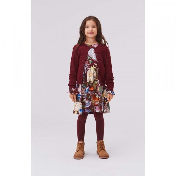Molo Kids Camie Dress in Botanical Flowers