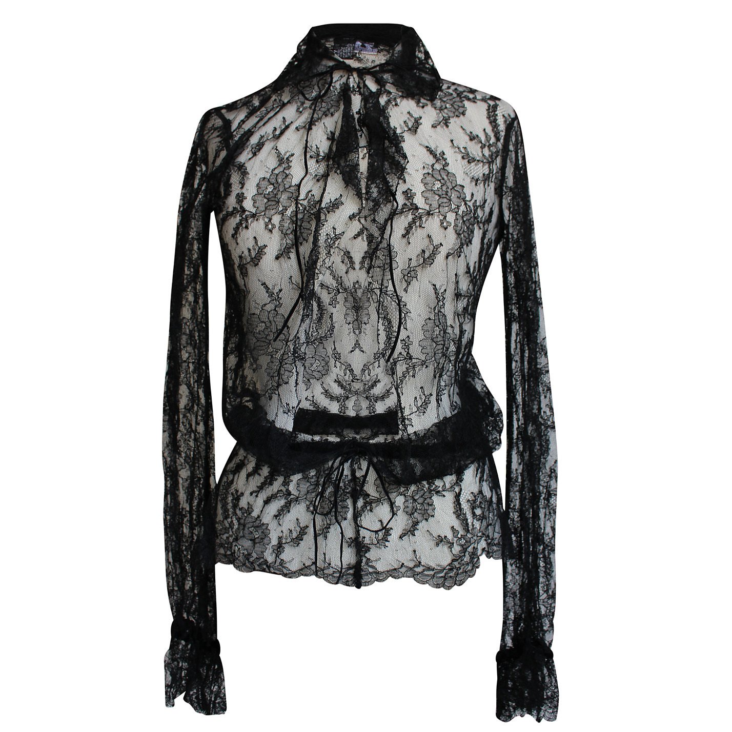 chanel lace blouse