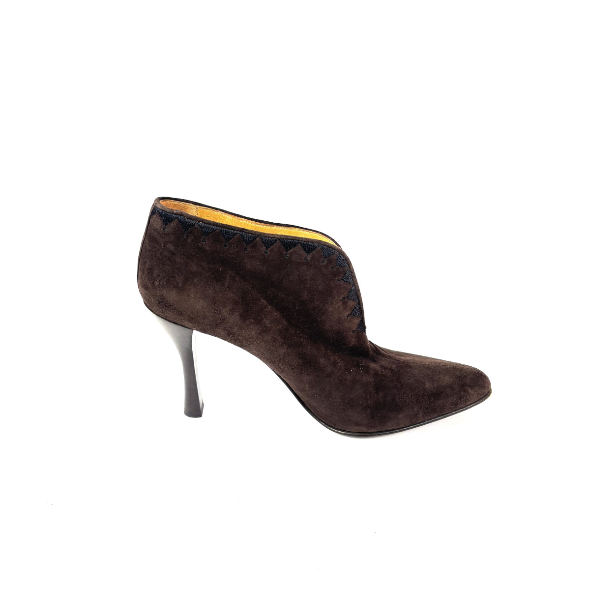 HERMÈS Chocolate Suede Rumba Ankle Boots