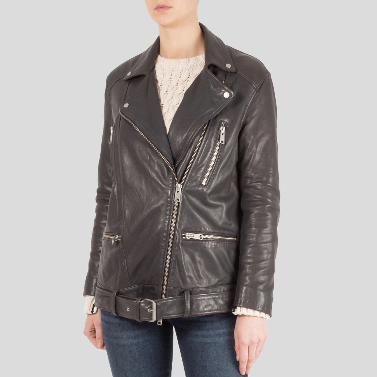 AllSaints Leather Biker Jacket