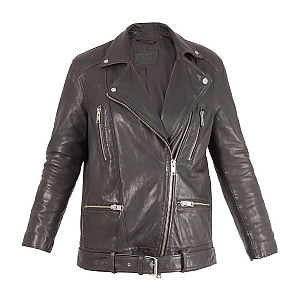 Jigsaw clean leather biker on sale jacket