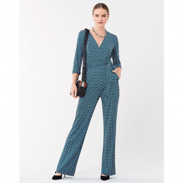 Diane von Furstenberg Pamela Silk-Jersey Jumpsuit