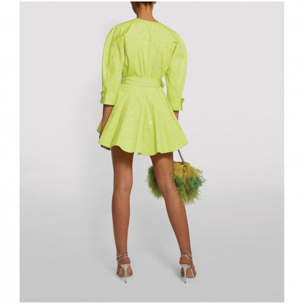 The Attico Sequin-Embellished Shirt Dress