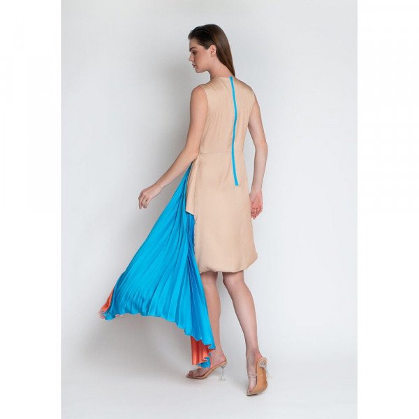 L'Mane Dual Pleated Chic Dress