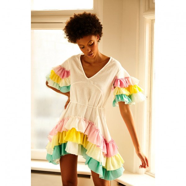 A Mere Co Alice Ruffle Dress